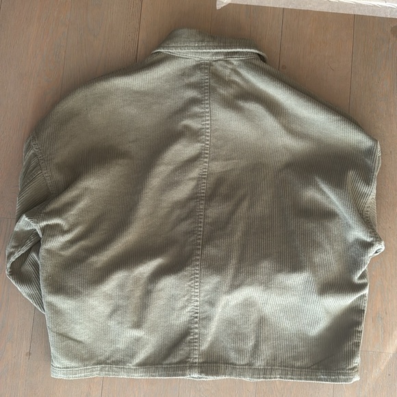 Women’s Zara sage green cropped corduroy jacket size S - Picture 4 of 4